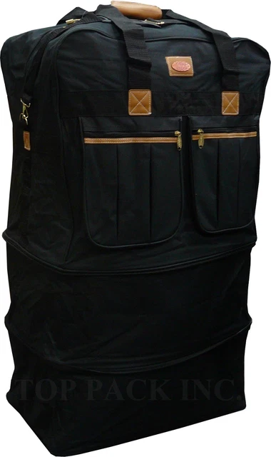 30" Expandable Rolling Duffel Bag Wheeled Spinner Suitcase Luggage - Heavy Duty 2