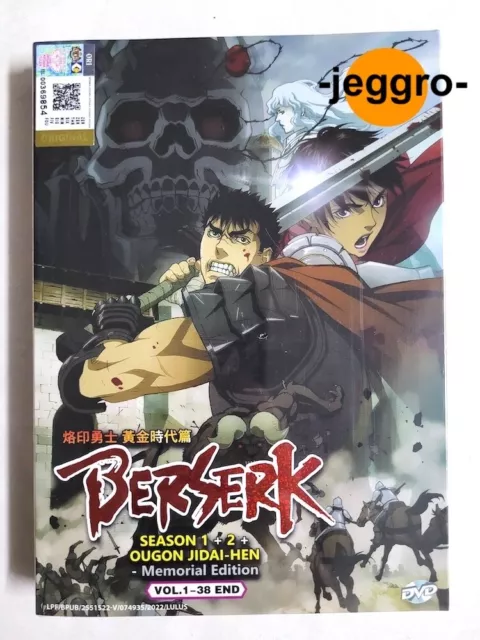 Animes DVD - BERSERK 2016 - Lançamento Blu-ray (sem censura). Temporada  completa, versão Blu-ray, sem censura e com gráficos melhorados. Esse anime  marca o inicio da Era das Treva do mangá, uma