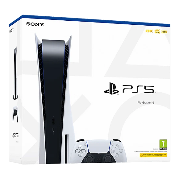 SONY PLAYSTATION 5 Console Disc Edition PS5 4K HDR 825GB SSD 8k Blu Ray ...