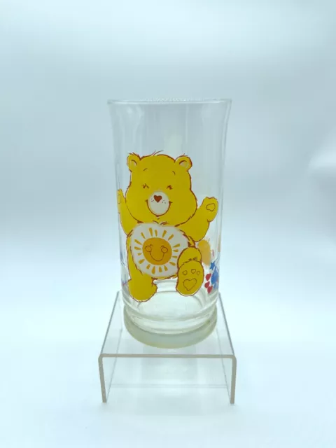 VTG 1983 Care Bears Funshine Bear Pizza Hut Limited Edition Collectors Glass GUC