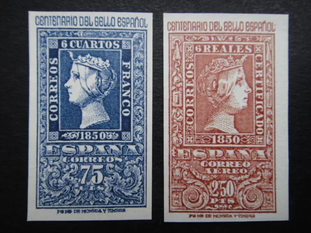 Spain 1950 Stamps MNH Centenary of Spanish stamps