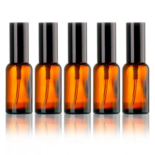 30-100ml Amber Glass Essential Oil Spray Bottle Fine Mist Aromatherapy Perfume