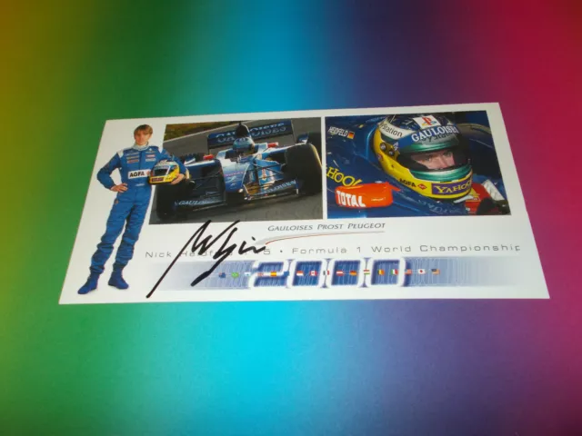 Nick Heidfeld  Formel 1 signed signiert autograph Autogramm auf  Autogrammkarte