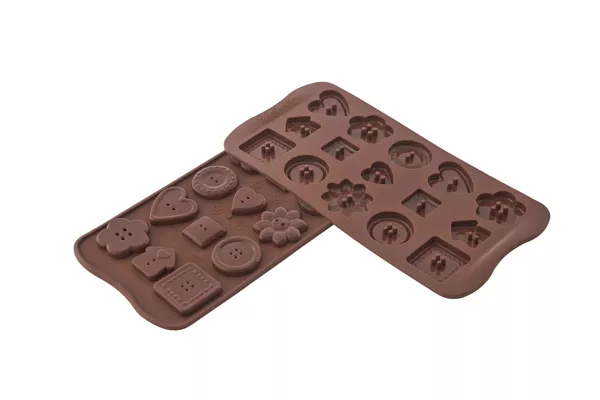 Stampo silicone Silikomart easychoc buttons bottoni cioccolatini SCG29 - Rotex