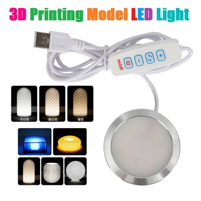 4X 3D PRINTING Model LED Light LED Spotlight 5V -Thin Night Light ...