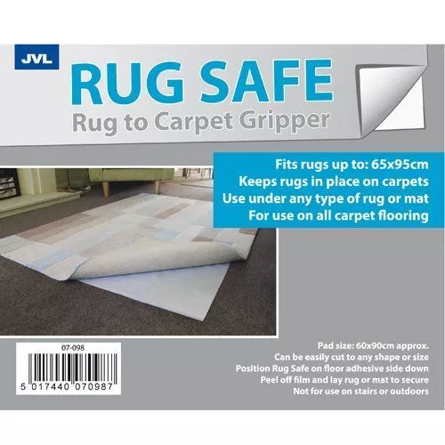 Rug Gripper Anti Slip Carpet Underlay Gripps Rug To Carpet Anti-creep Protects