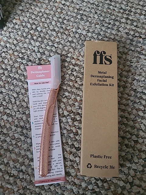 FFS Kit viso dermaplaning metallo - Oro rosa/rosa