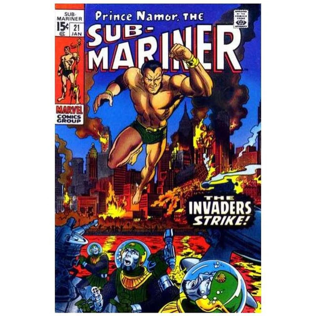 Sub-Mariner (1968 series) #21 in Fine + condition. Marvel comics [z%
