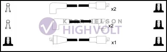 HighVolt Set Câble D'Allumage OEF664 Remplacement XC1505, 409 75 5310,51278664