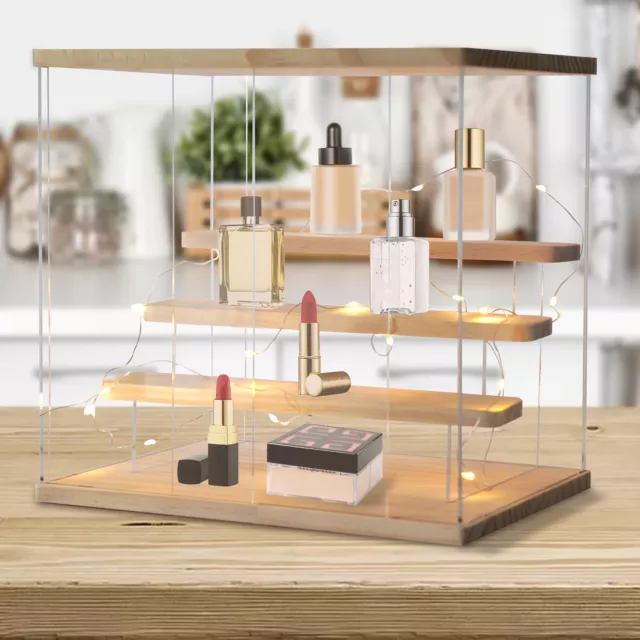 NEW Clear Display Case Countertop Acrylic Box Large Storage Collectible Showcase