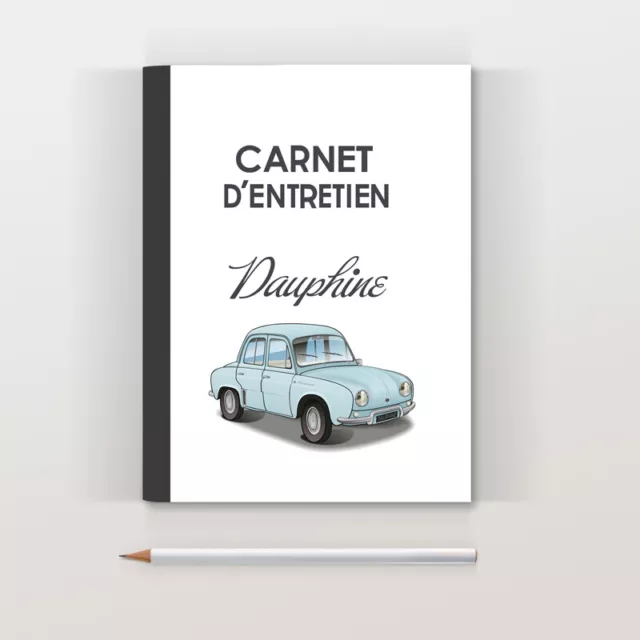 Dauphine Renault bleu ciel Carnet d'entretien