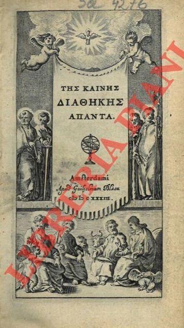 Tes kaines diathekes apanta [Nuovo Testamento].