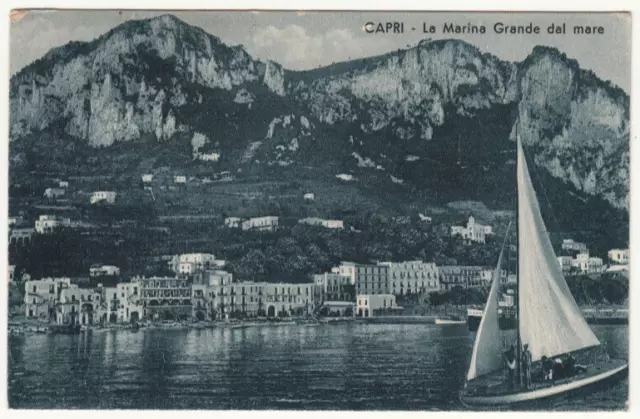 23-24109 - Napoli Capri - La Marina Grande Dal Mare Viaggiata 1939