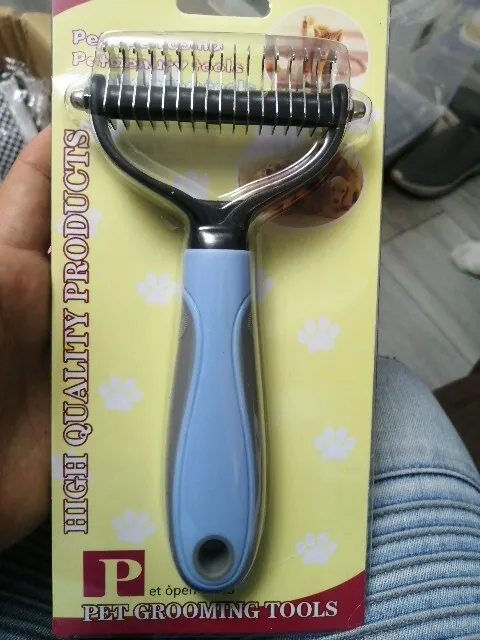 Pet Cat Dog Hair Fur Shedding Trimmer Grooming Dematting Rake Comb Brush Tool UK