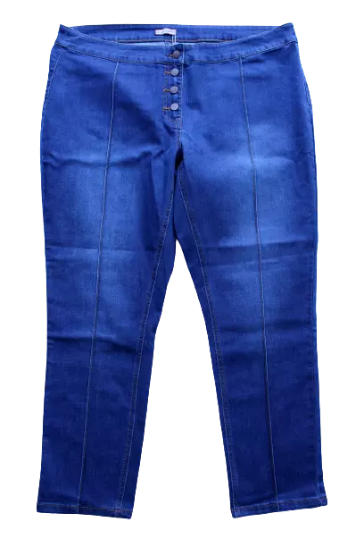 Joe Browns Pantalon Jeans pour Femmes Bleu Foncé Jeggings Grandes Denim Stretch