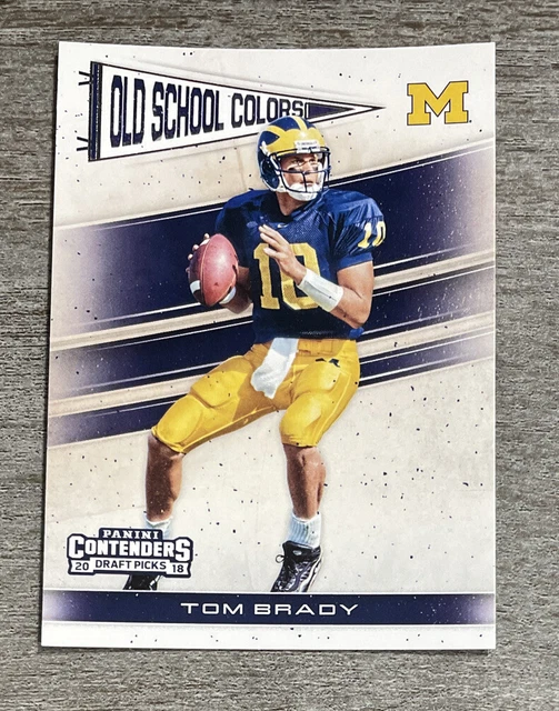 Tom Brady 2018 Panini Contenders Draft Picks Old School Colors #20  *B19*