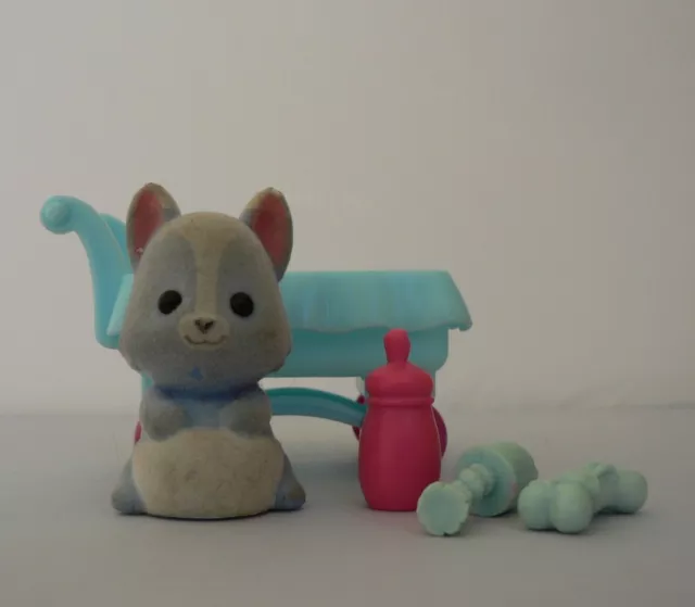 Zhu Zhu Pets Roller Ball Babies Blue Felt Puppy Dog Wyatt, Stroller, Accessories Zhu Zhu Pets Roller Ball Babies Blue Felt Puppy Dog Wyatt, Stroller, Accessories