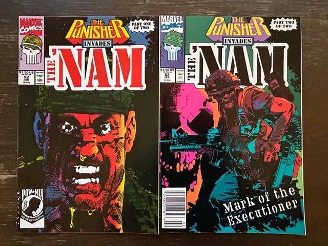 THE PUNISHER INVADES THE NAM LOT (2) 52 53 Frank Castle Born Vietnam War Marvel
