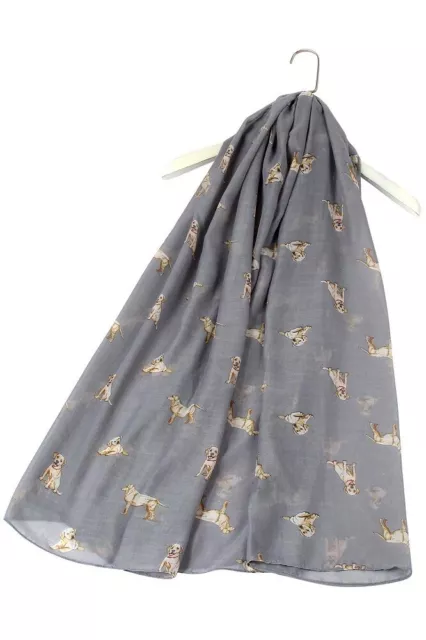 Furever Gifts Labrador Retriever Print Dog Scarf Cotton Blend 180 x 90cm 1 Piece