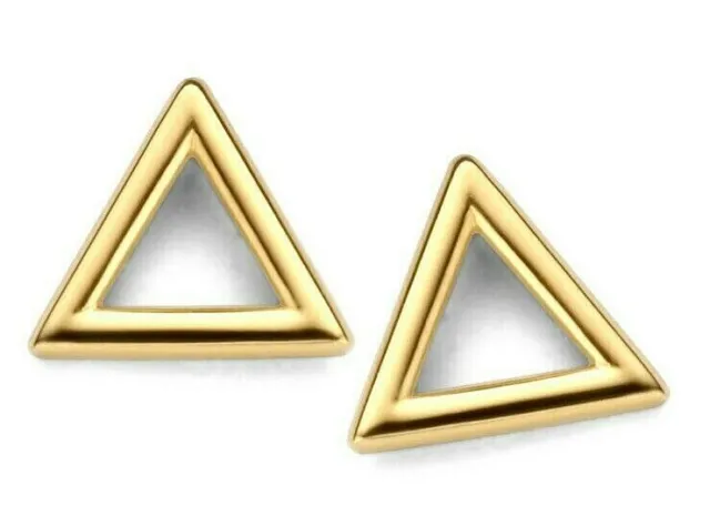 585 ECHT GOLD *** Ohrstecker Dreieck 3 mm, Single oder Paar