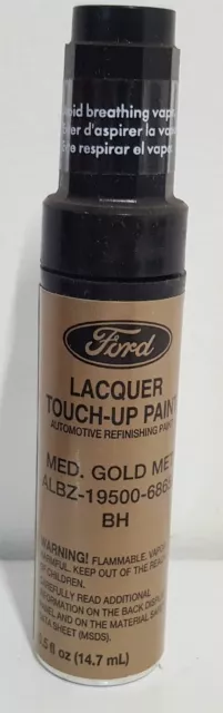 NOS OEM Ford Lacquer Touch Up Paint MED GOLD MET ALBZ-19500-6865A  BH