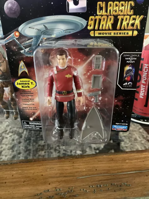 NIB Playmates Classic Star Trek Movie Series Admiral James T. Kirk Action Figure