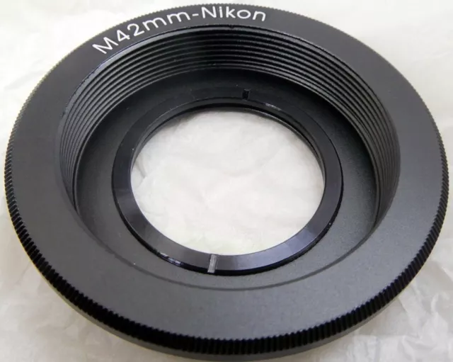 M42 Pentax Tornillo Montaje Lente Para Nikon F Ai-S Cámara Anillo Adaptador Con