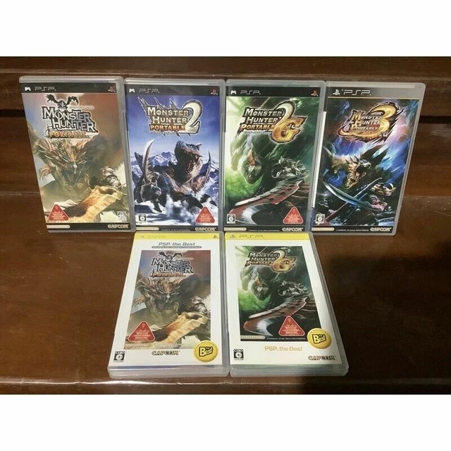 PSP Monster Hunter Portable (Japan) PSP edition 2nd, 2nd G, 3rd, 1 Best, 2G Best
