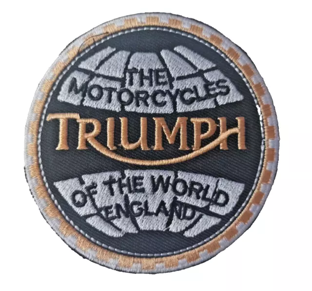 Patch écusson triumph the motorcycles of the world England  biker thermocollant