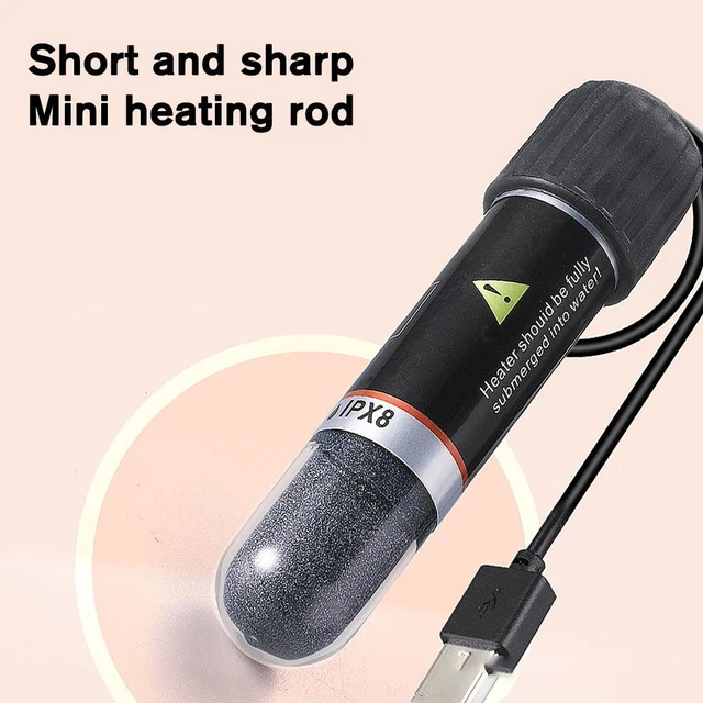 Mini Aquarium Heating Rod For Small Fish Tank Constant Heater Temperature NEW