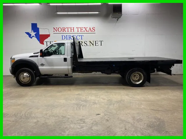 2016 Ford Super Duty F-550 DRW F550 Dually Diesel 14ft Flat Bed Crew Work Truck