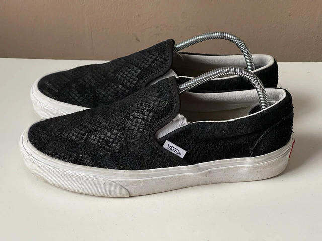 VANS UK 6 Off The Wall Cream Snakeskin Style Ultra Cush Back Zip High Top 37.23 PicClick UK