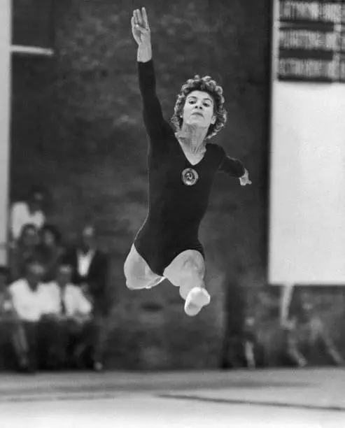 Russian Gymnast Larissa Latynina At Caracalla Rome 1960 Old Photo
