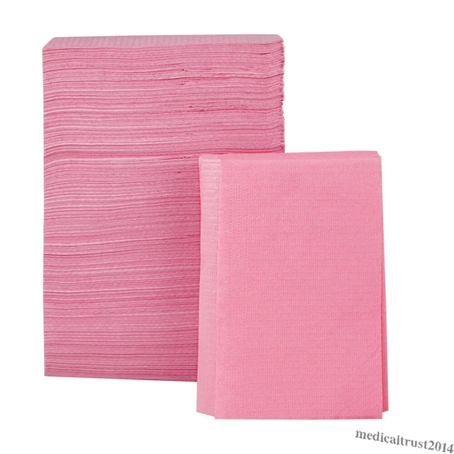 125pcs Medical Paper Dental Disposable Patient Bibs for Tattoo Piercing Nail Spa