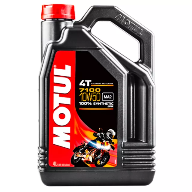 Olio Motore Moto Motul 7100 4T 10W50 10W-50 10W 50 4 litri lt 100% sintetico