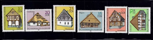 DDR 1981;  Fachwerkbauten (II); Mi.Nr. 2623 / 2628; postfrisch