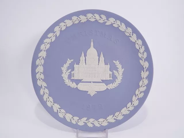 Wedgwood Jasper Placa Navidad 1972 Saint PAUL'S Cathedral Colección