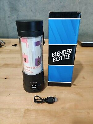 Mini Blender Bottle - Fruit - Vegetable Juicer USB Rechargeable Mixer - 6 Blades