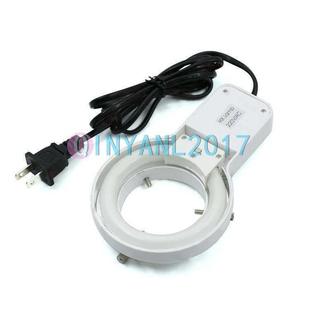 Brand new RING LIGHT FLUORESCENT FOR MICROSCOPE INSIDE DIAMETER WHITE 110/220V