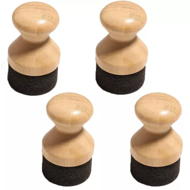 4 Pcs Bamboo Basting Brush Round Head Brush Oiling Tool  Kitchen