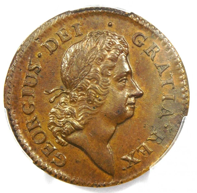 1723 Rosa Americana Penny Coin 1P - Certified PCGS MS62 (BU UNC) - $3,250 Value