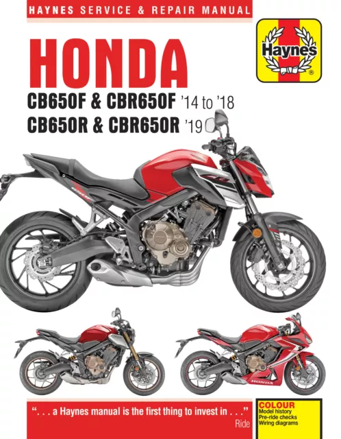 Honda CB650F & CBR650F,CB650R & CBR650R (14-19) Haynes Repair Manual (Paperback)