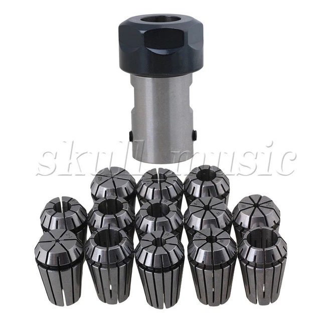 ER20A 10mm Collet Motor Shaft Extension Rod & 13Pcs Spring Collet Set