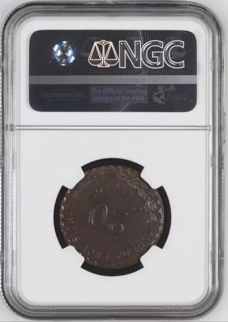 1915 Mexico-Revolutionary OAXACA 20 Centavos Cooper Coin 6th Bust NGC MS-62 BN 2