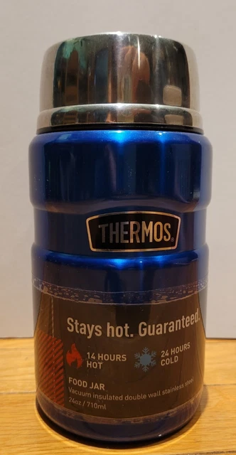 Thermos 24 Oz Stainless King Vacuum Insulated Stainless Steel Food Jar - BLUE