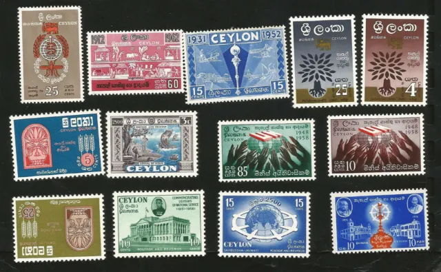 Ceylon Alte Briefmarkensammlung Weltflüchtlingsjahr Verein Nationen Marken 1960