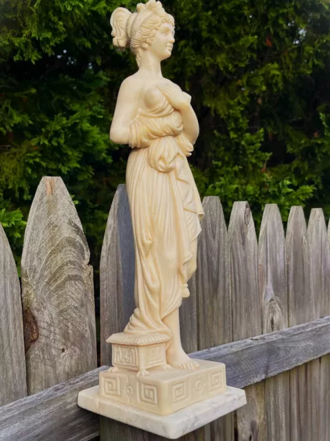 Vintage Nude Roman Goddess Italian Resin Statue Sculpture Venus Antonio