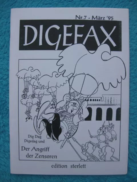 MOSAIK FANZINE DIGEFAX Nr 7 März 1995 Digedags Hegen RAR