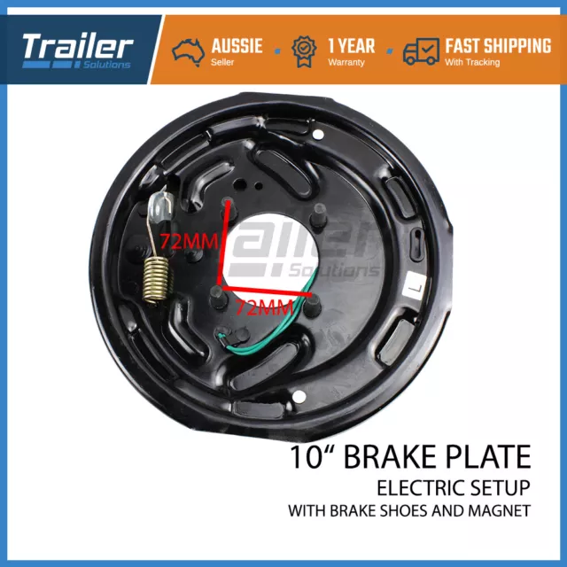 Pair 10" Electric Brake Kit With Pair 10" Hub Drum for Ford 5 Stud SL Trailer 2