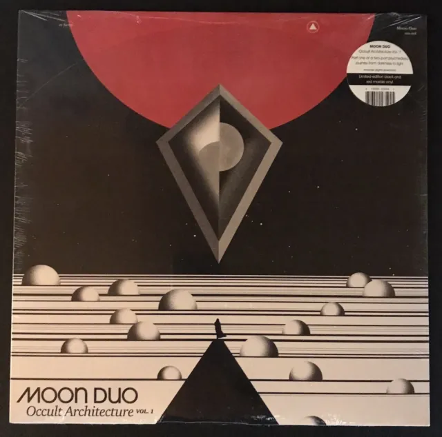 MOON DUO Occult Architecture Vol. 1 ~ Ltd Ed. Black And Red Marble Vinyl SEALED